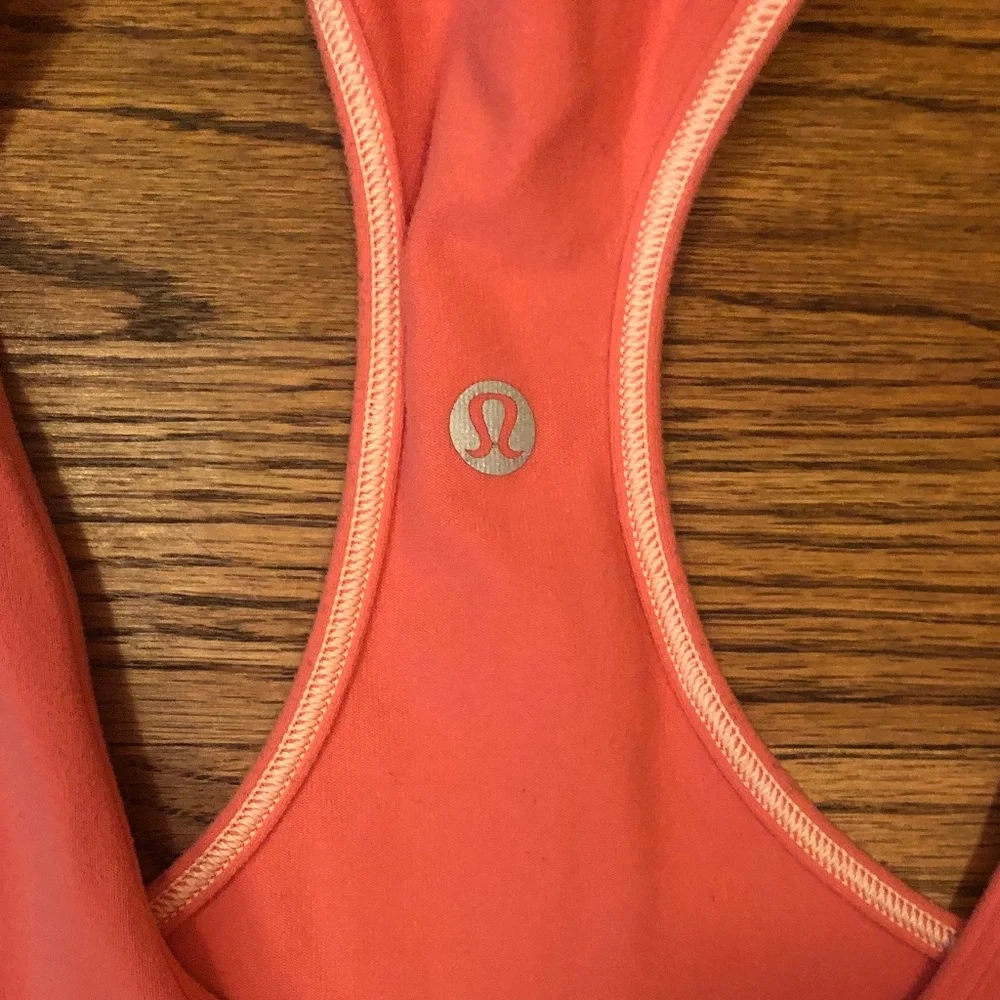 Lululemon pink cotton tank size Small - Picture 3 of 5